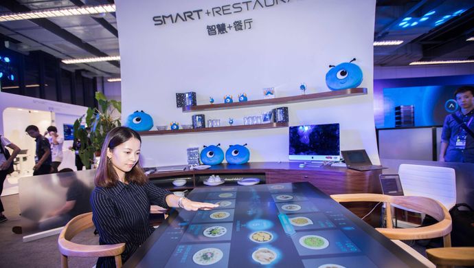 顾客自助点餐桌