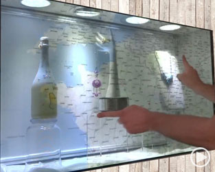 透明屏触控展示