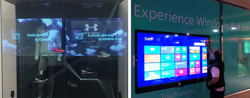 触摸橱窗应用案例